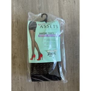 Spanx Love Your Assets Wish Bone Textured Shaping Tights by Sara Blakely Size 2